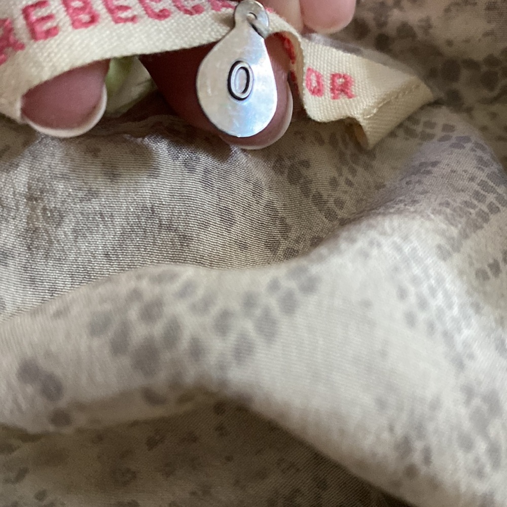 ❌SOLD❌Rebecca Taylor 100% Silk Sleeveless Flowy Dress🤍⭐️🤍 - Picture 4 of 15